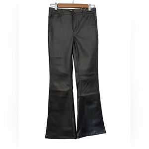 Tractr Girls Faux Leather Flare Pants